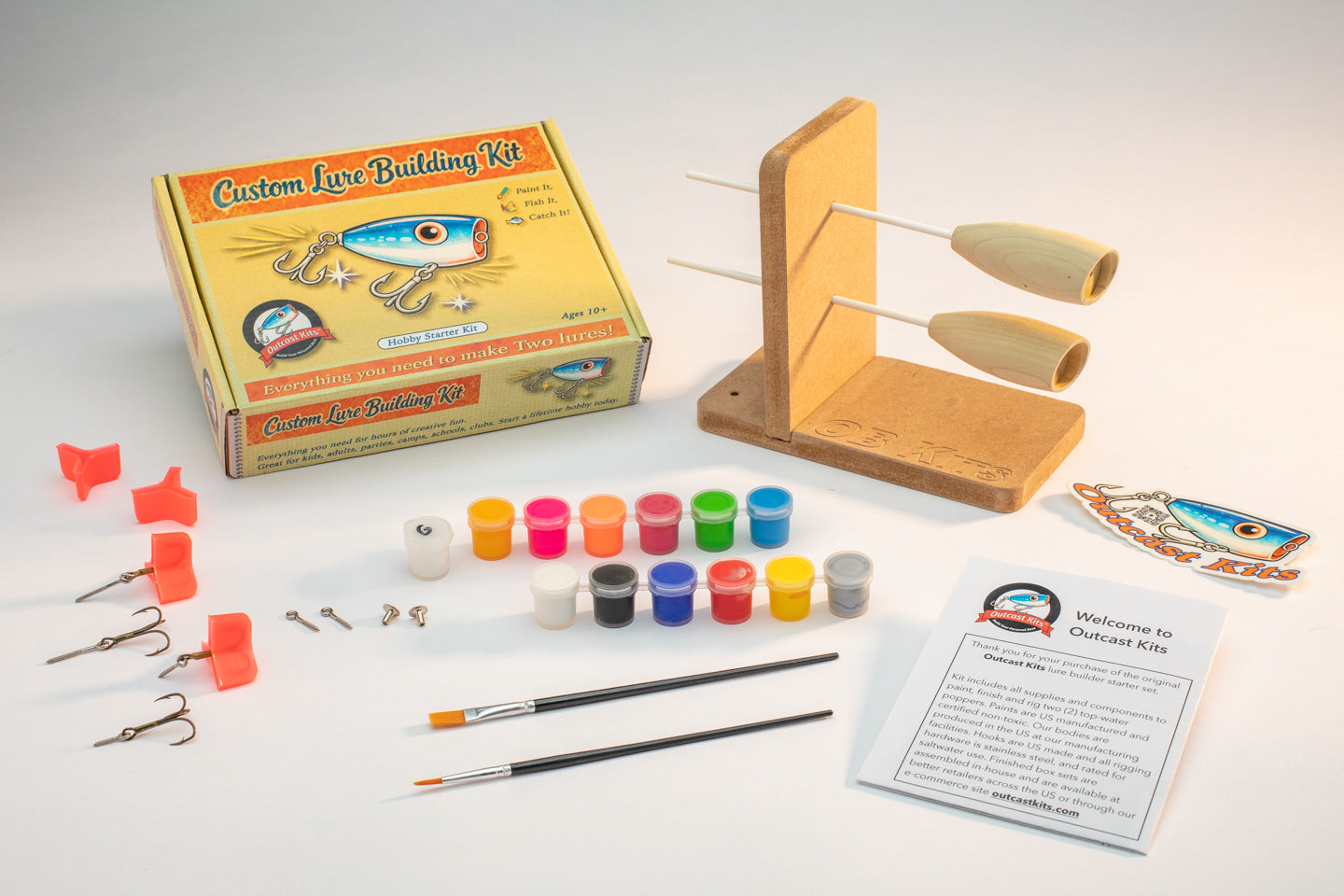Custom Fishing Lure Kit – Build & Fish (2 Lures) – Outcast Kits